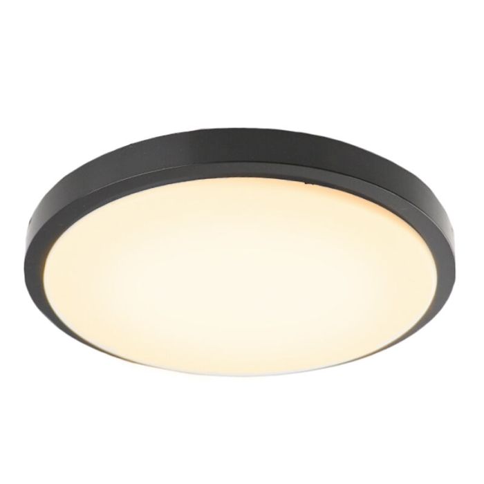 Svart modern plafond plast, Kos, 22W, 3000K LED