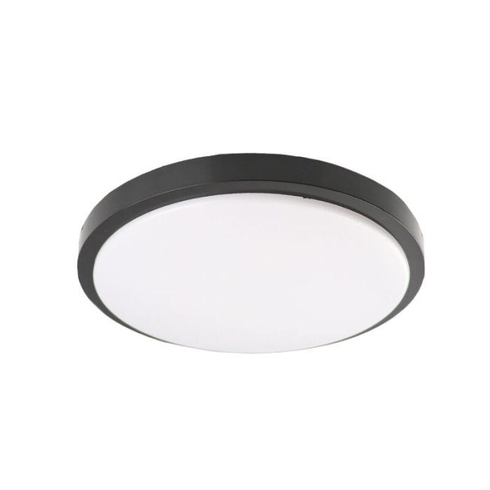 Svart modern plafond plast, Kos, 22W, 3000K LED