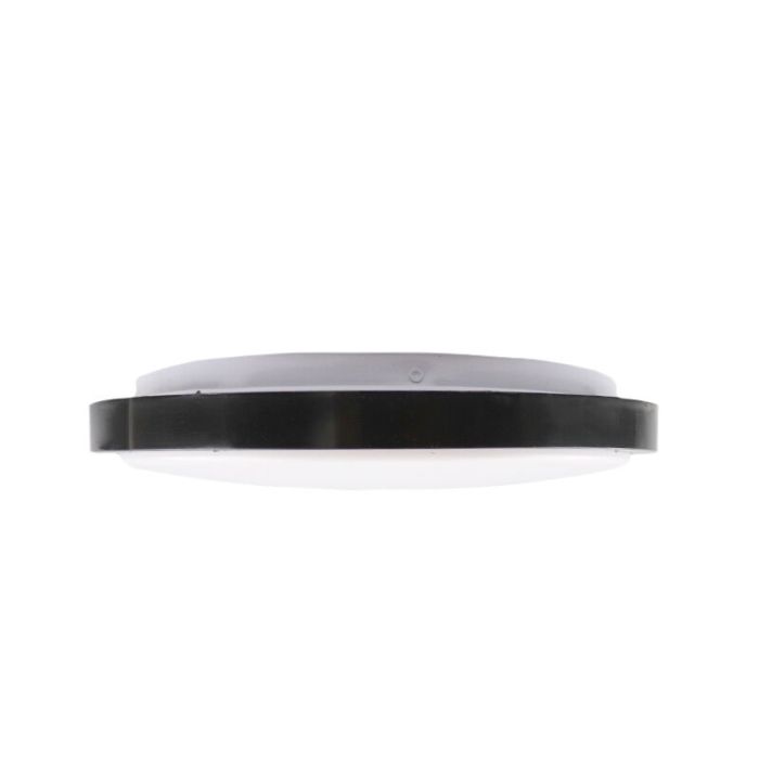 Svart modern plafond plast, Kos, 22W, 3000K LED