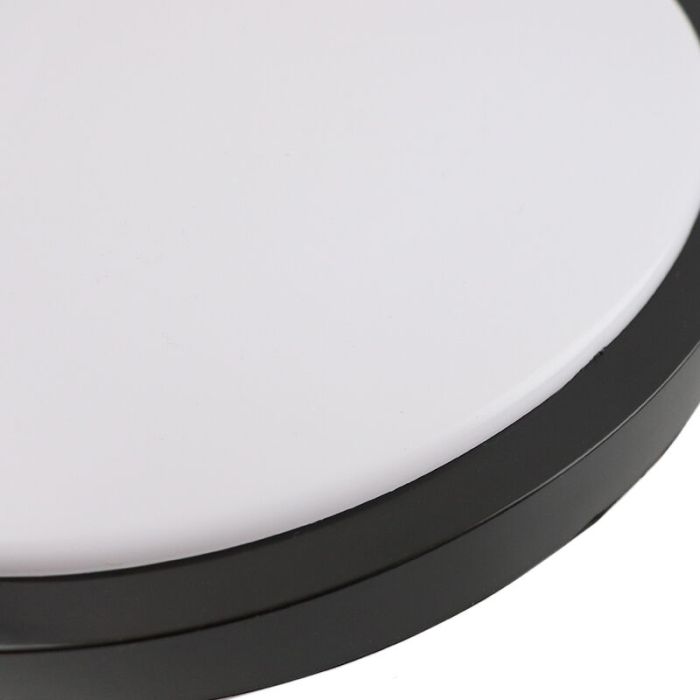 Svart modern plafond plast, Kos, 22W, 3000K LED