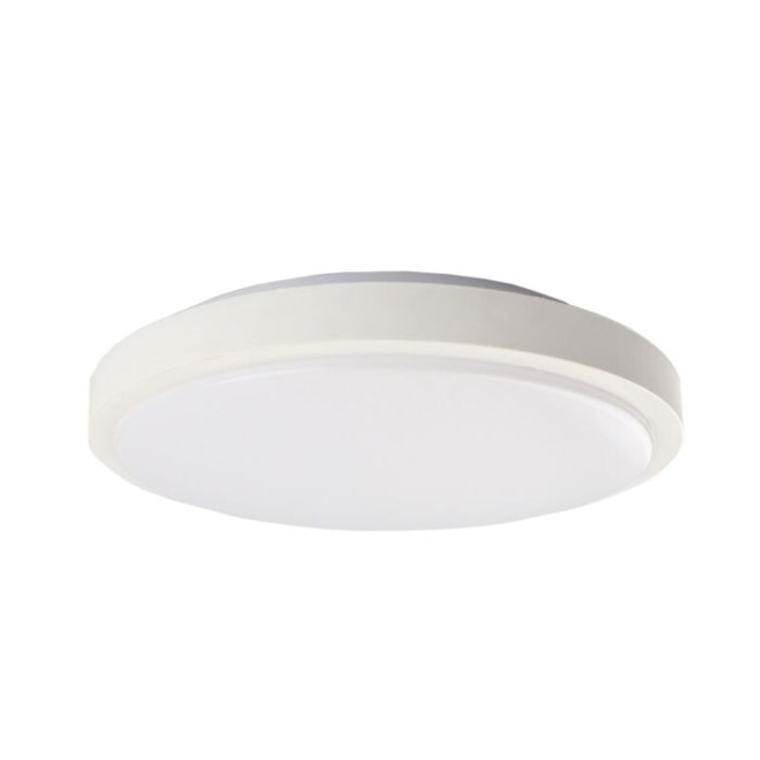 Vit modern plafond plast, Kos, 22W, 3000K LED