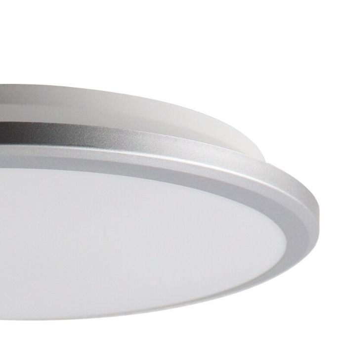 Silver modern plafond plast, Joachim, 24W, 3000K LED