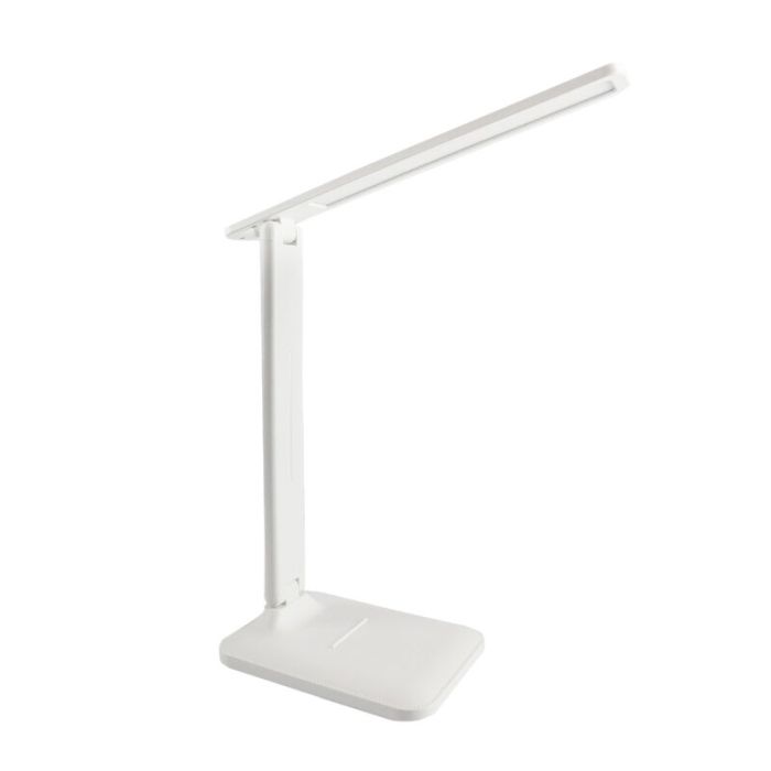 Vit modern skrivbordslampa plast, Danila, 5W, justerbar ljusfärg LED, med beröringsdimmer