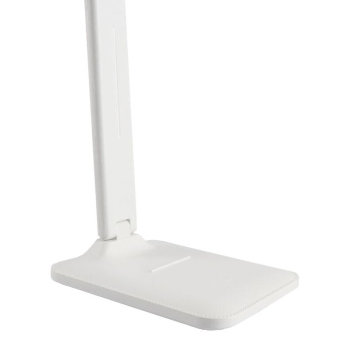 Vit modern skrivbordslampa plast, Danila, 5W, justerbar ljusfärg LED, med beröringsdimmer