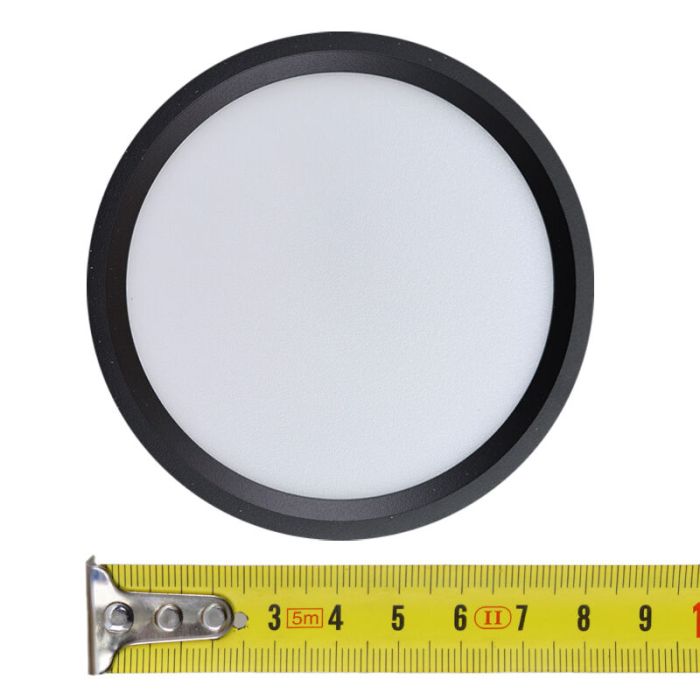 Svart taklampa aluminium, Aletta, 5W, 3000K LED