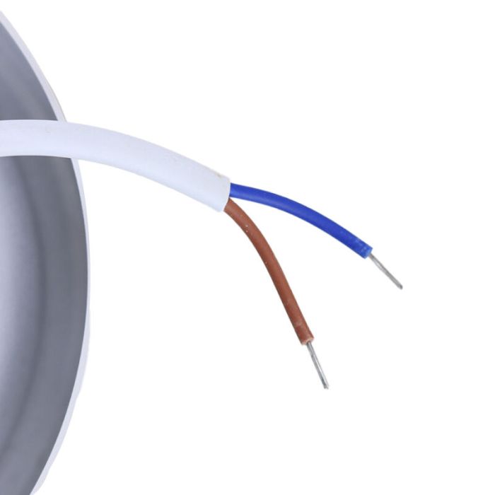 Vit taklampa aluminium, Aletta, 15W, 3000K LED