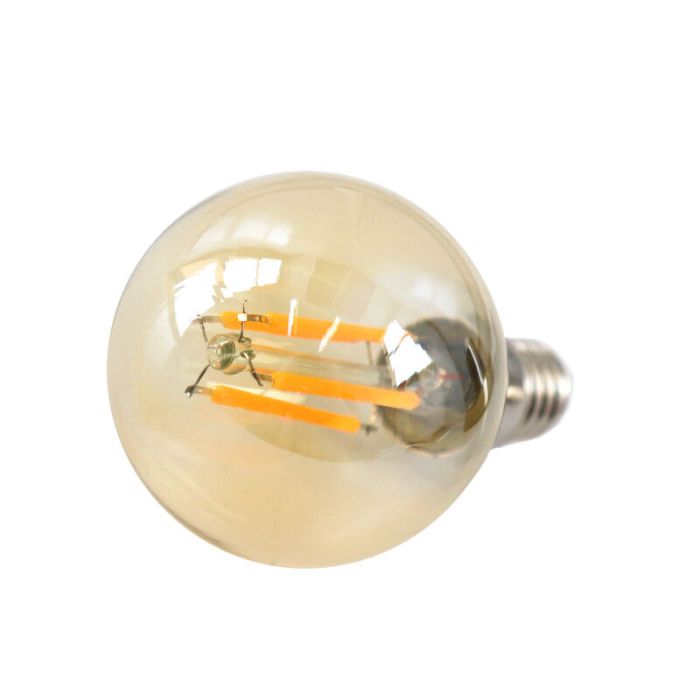 Dimbar Olucia E14 LED lampa, P45, 3w, bärnstensfärgad glas, 2200k