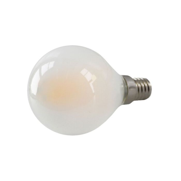 Dimbar Olucia E14 LED lampa, P45, 3w, Vitt glas, 2700k