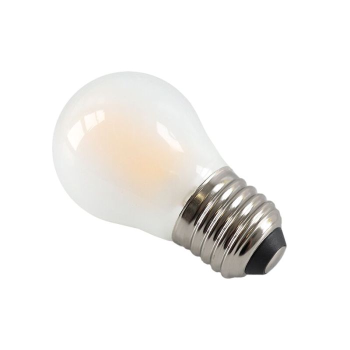 Dimbar Olucia E27 LED lampa, P45, 3w, Vitt glas, 2700k