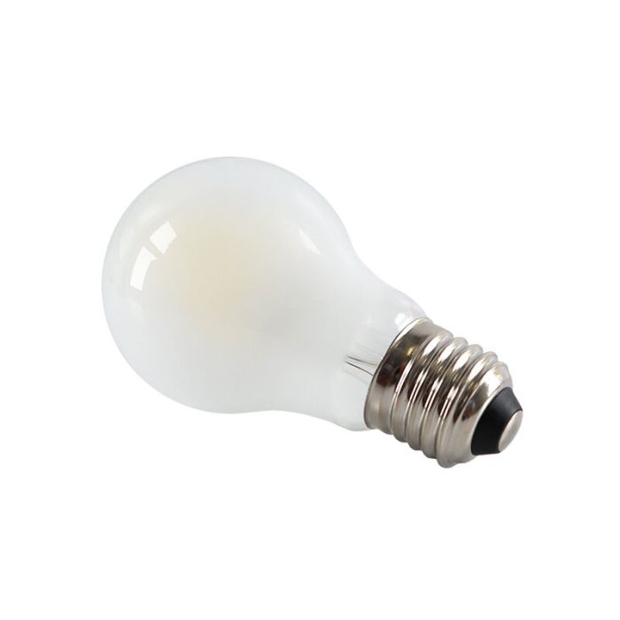Dimbar Olucia E27 LED lampa, A60, 5w, Vitt glas, 2700k