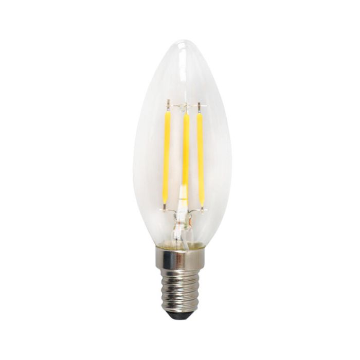 Dimbart Olucia E14 LED-ljus, 3w, Transparent glas, 2700k