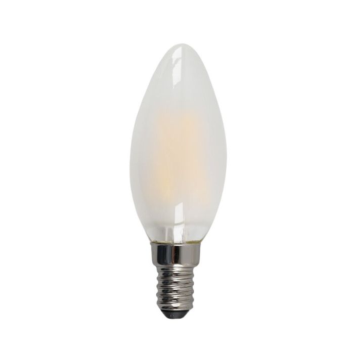 Dimbart Olucia E14 LED-ljus, 3w, Vitt glas, 2700k