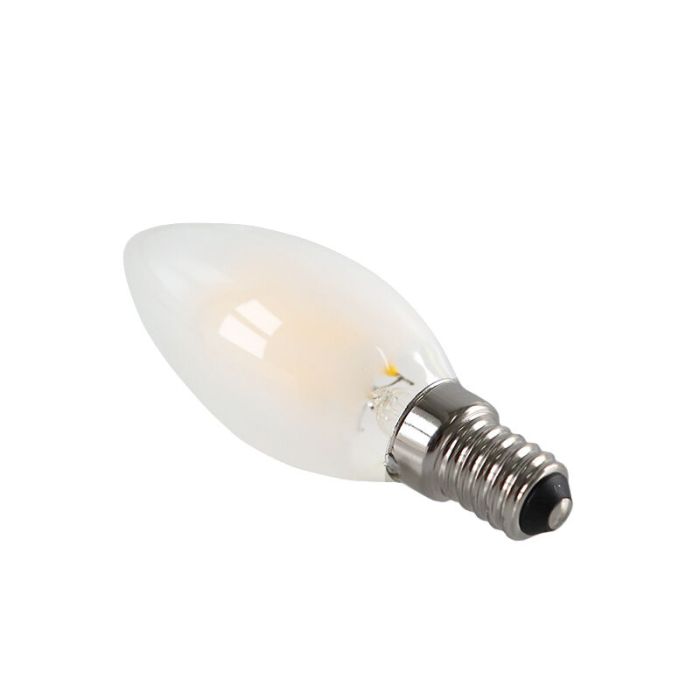 Dimbart Olucia E14 LED-ljus, 3w, Vitt glas, 2700k
