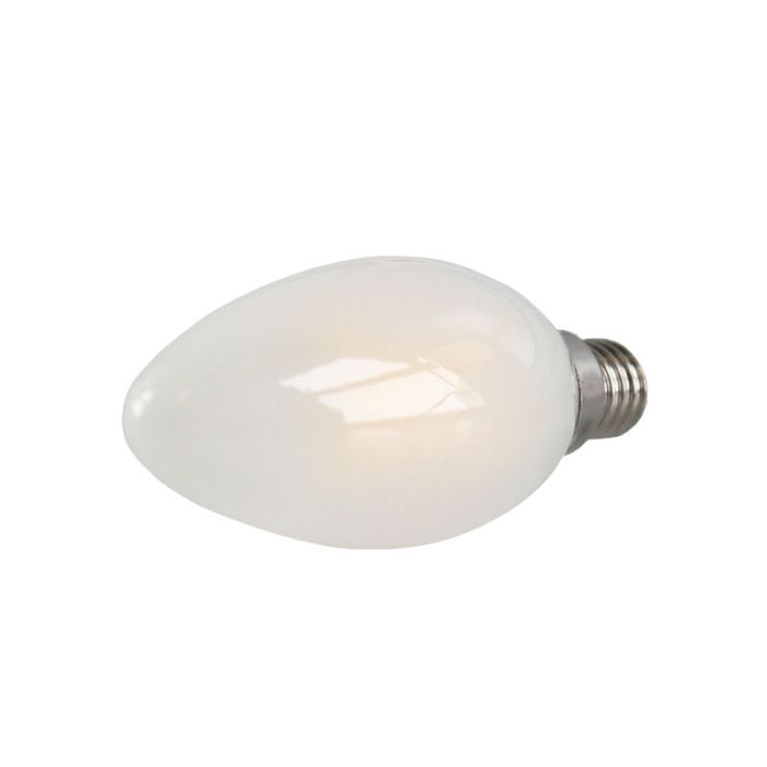 Dimbart Olucia E14 LED-ljus, 3w, Vitt glas, 2700k
