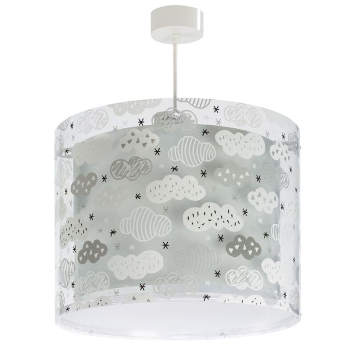 Grå fönsterlampa barn plast, Clouds