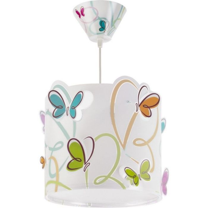 Blå fönsterlampa barn plast, Butterfly
