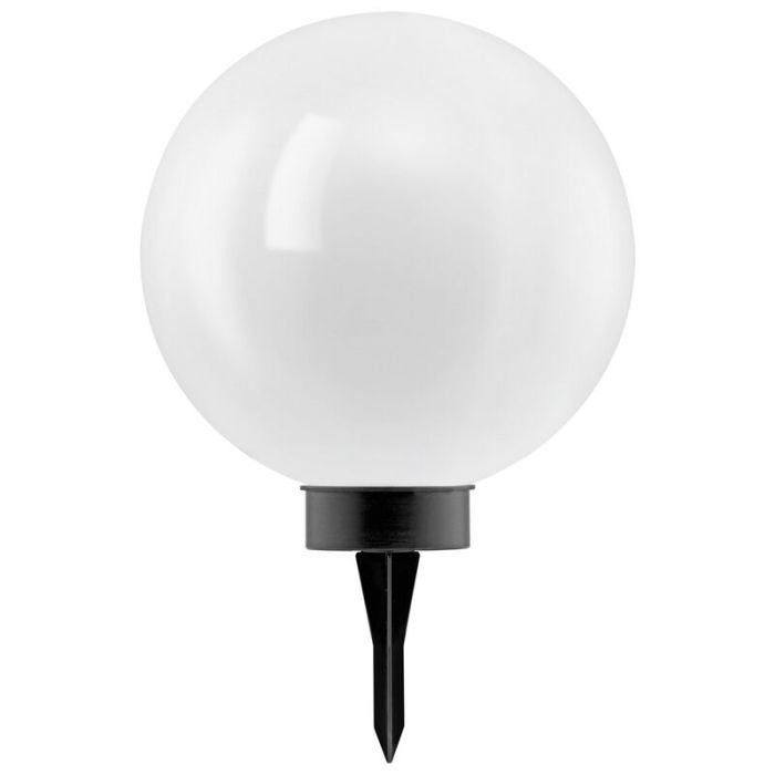 Svart trädgårdsspotlight plast, Zora, 0,5W, 3000K LED, IP44, med brytare