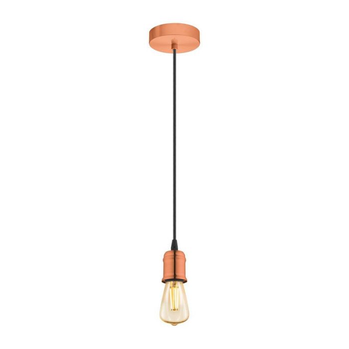 Koppar vintage fönsterlampa metall, Christel