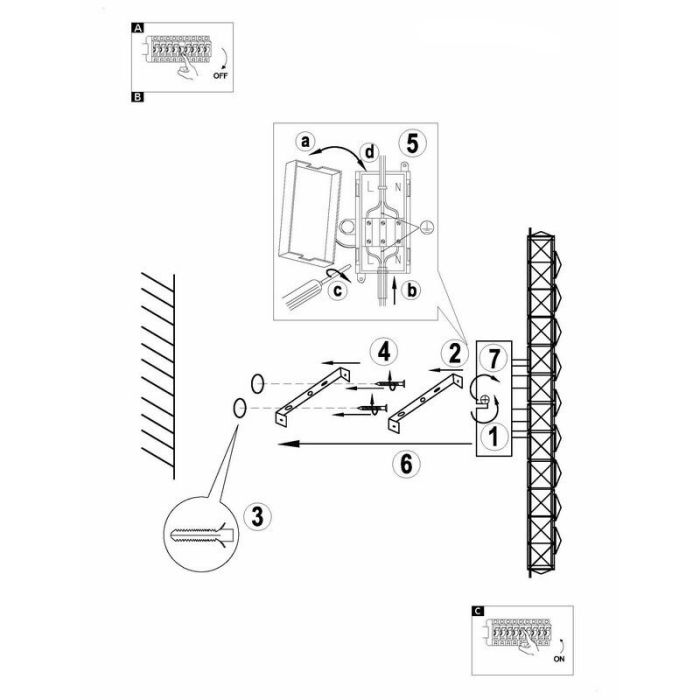 Krom design vägglampa kristall, Dirk, 12W, 4000K LED