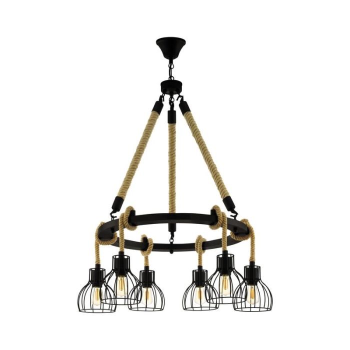 Svart industri fönsterlampa stål, Simeon