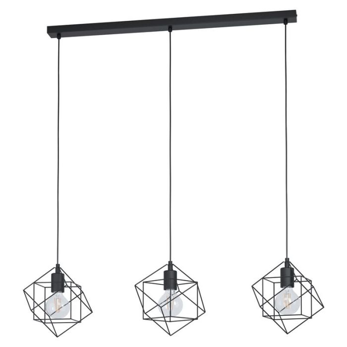 Svart industri fönsterlampa stål, Aemilius