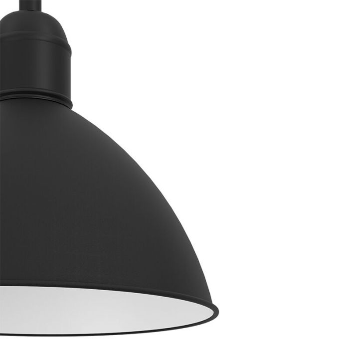 Svart industri fönsterlampa aluminium, Nuno