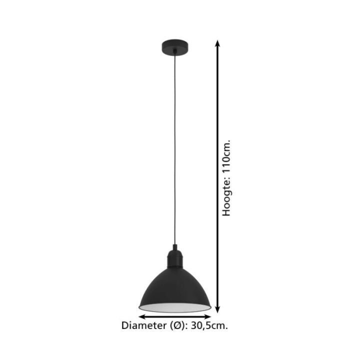 Svart industri fönsterlampa aluminium, Nuno