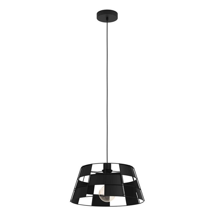 Svart fönsterlampa aluminium, Nelly