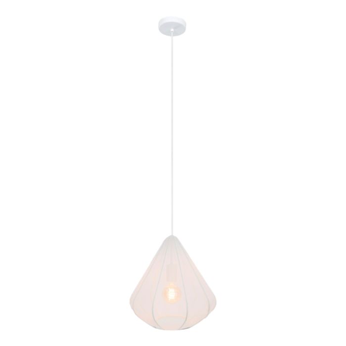 Vit industri fönsterlampa stål, Agnese
