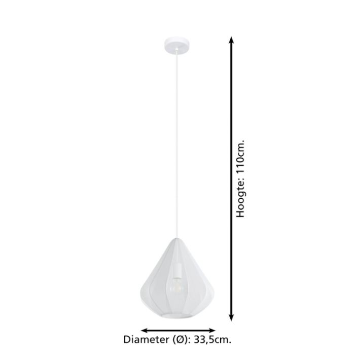 Vit industri fönsterlampa stål, Agnese