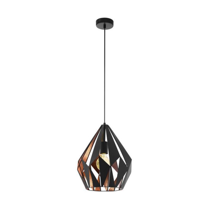 Svart design fönsterlampa metall, Acri