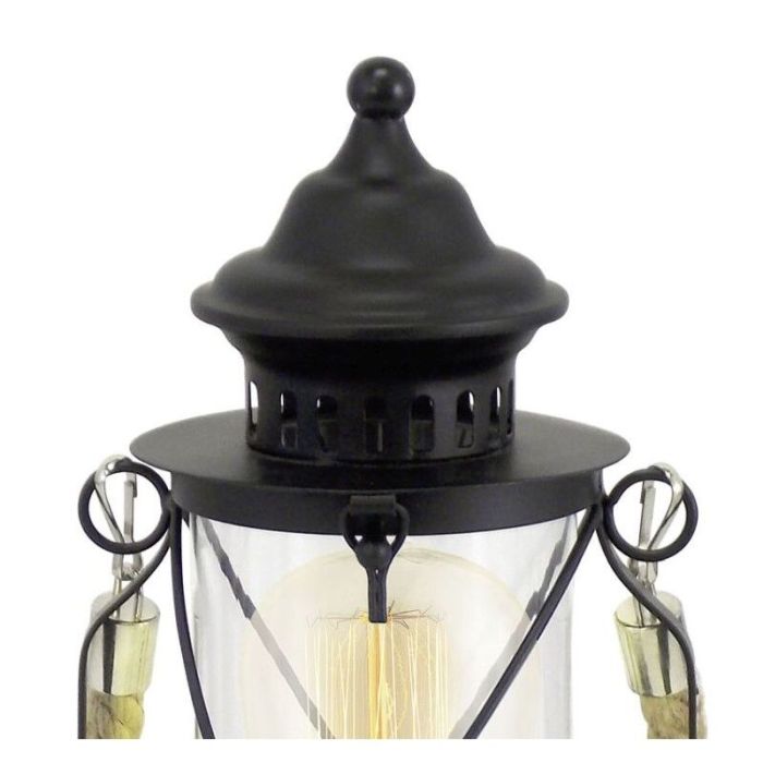 Svart klassisk bordslampa stål, Katoo, med brytare