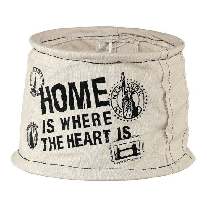 Lantlig lampskärm Noah Textile/Linne Mörkgrå
