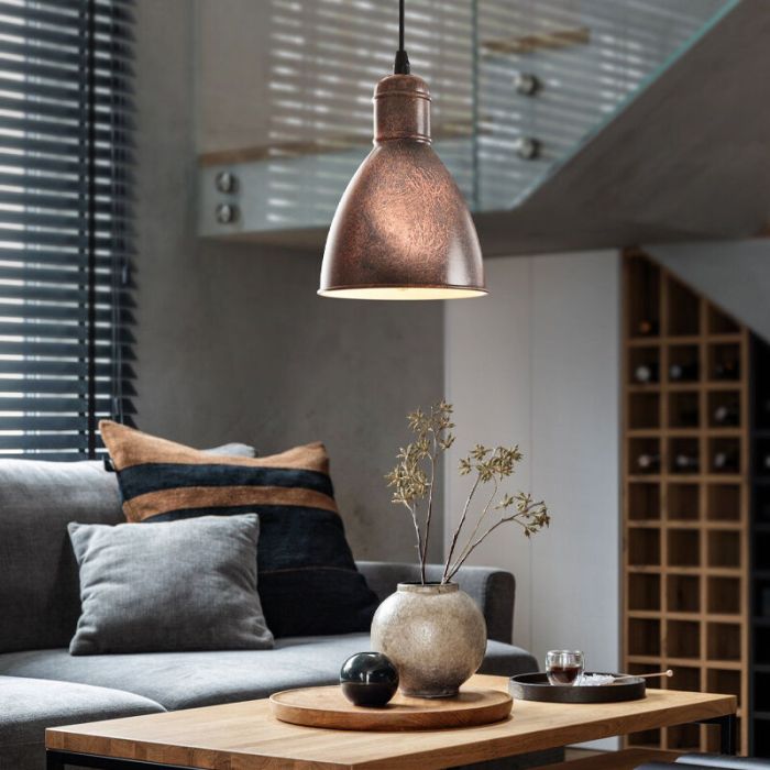 Koppar rustik fönsterlampa metall, Lavinio