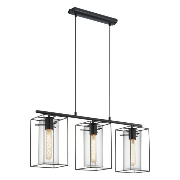 Svart industri fönsterlampa glas, Aprica