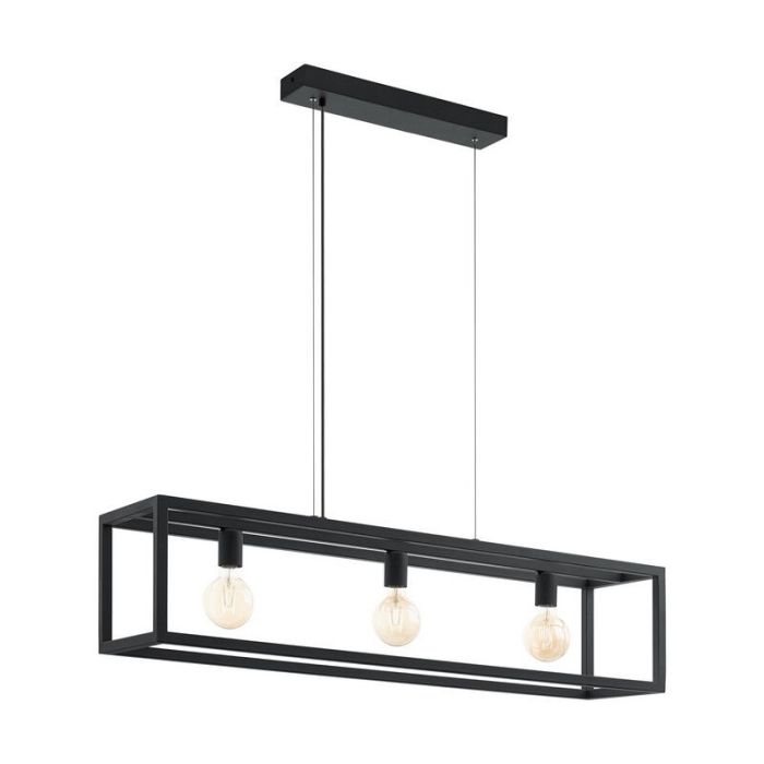 Svart industri fönsterlampa metall, Jaxx
