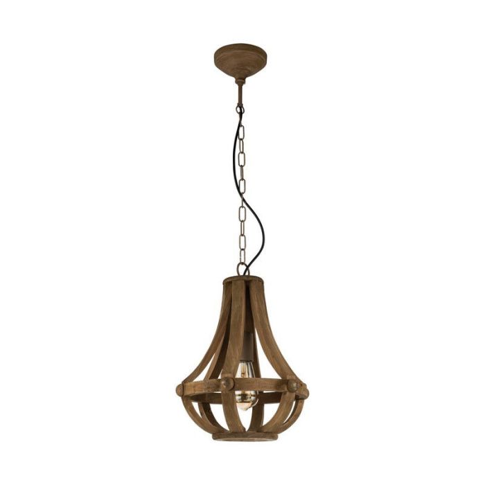 Trä fönsterlampa brun, Adriano