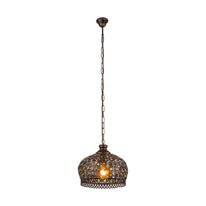 Koppar orientalisk fönsterlampa metall, Ahmad