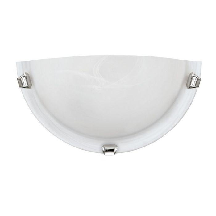 Krom vägglampa glas, Alcor