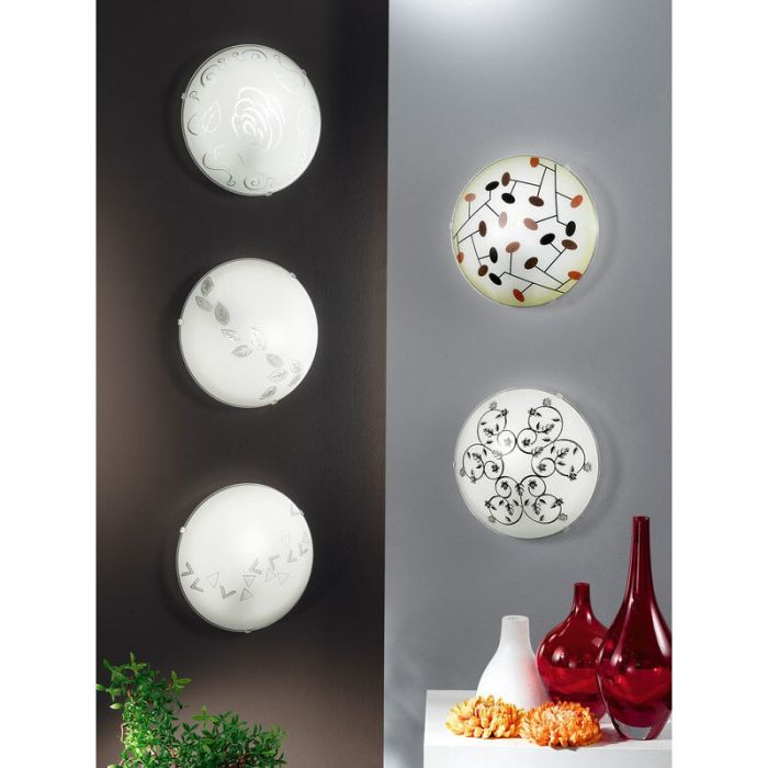 Vit plafond glas, Bada