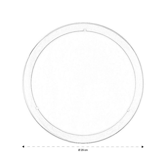 Nickel plafond glas, Agena
