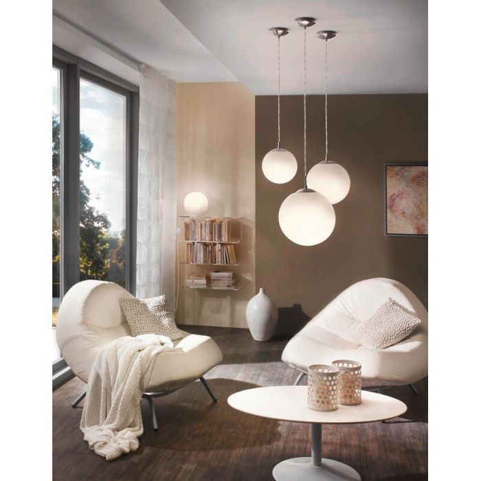 Silver bordslampa glas, Dave, med brytare