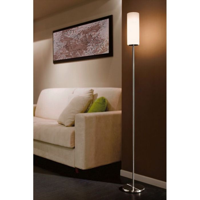 Nickel golvlampa glas, Ciuda, med brytare