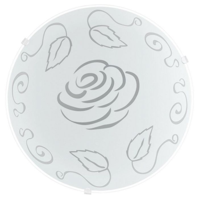 Vit plafond glas, Bada