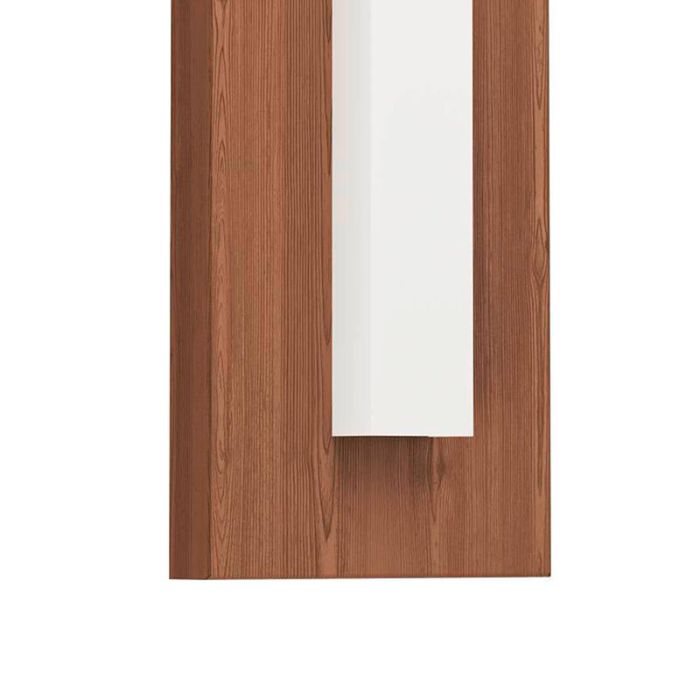 Brun modern utelampa aluminium, Bernardo, 7W, 3000K LED, IP44