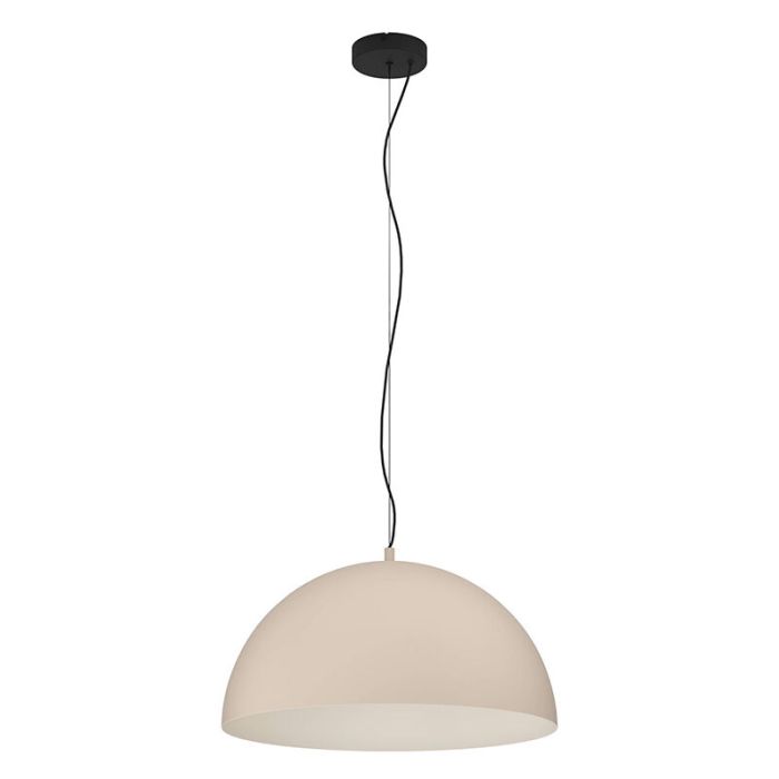 Beige kupollampa stål, Geneva