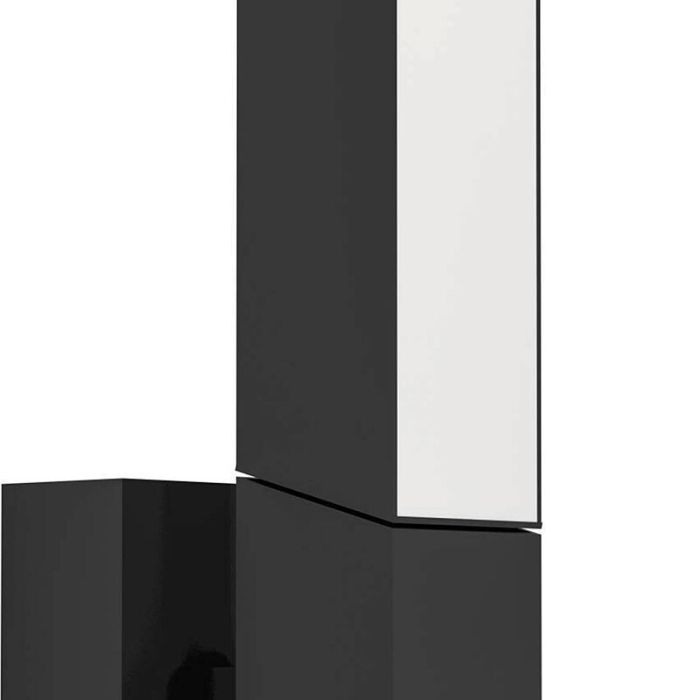 Svart modern utelampa aluminium, Salman, 4,5W, 3000K LED, IP44