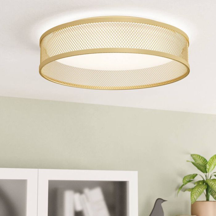 Mässing plafond stål, Jolene, 20W, 3000K LED