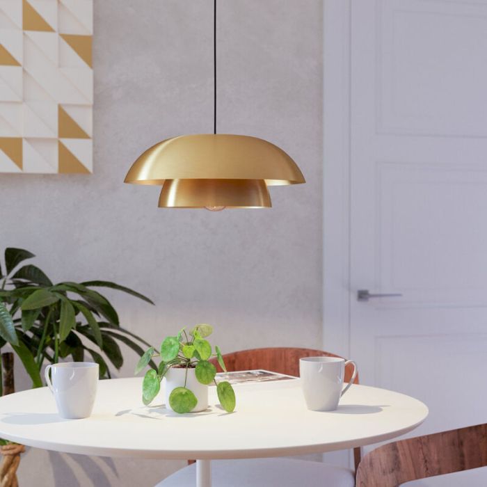 Guld modern fönsterlampa stål, Chuck