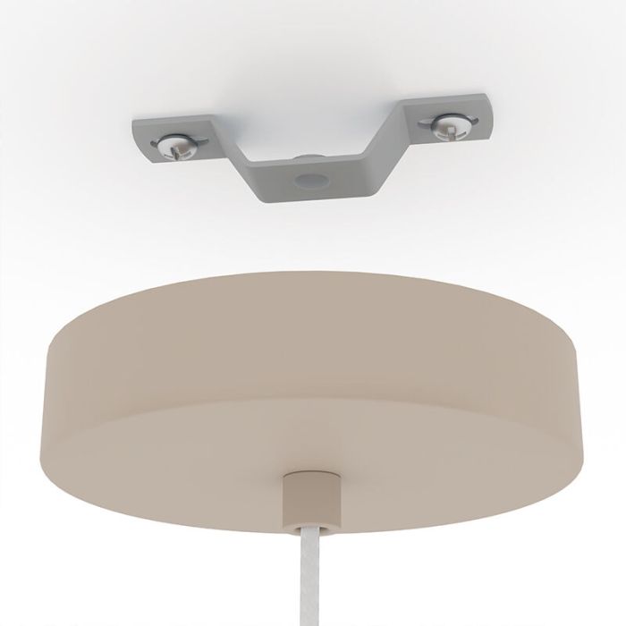 Beige industri fönsterlampa aluminium, Safira